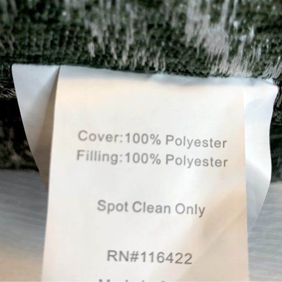 nwt Style Sanctuary Decorative Pillow Set (2) Soft Woven Plush Aztec Green White - Picture 7 of 9